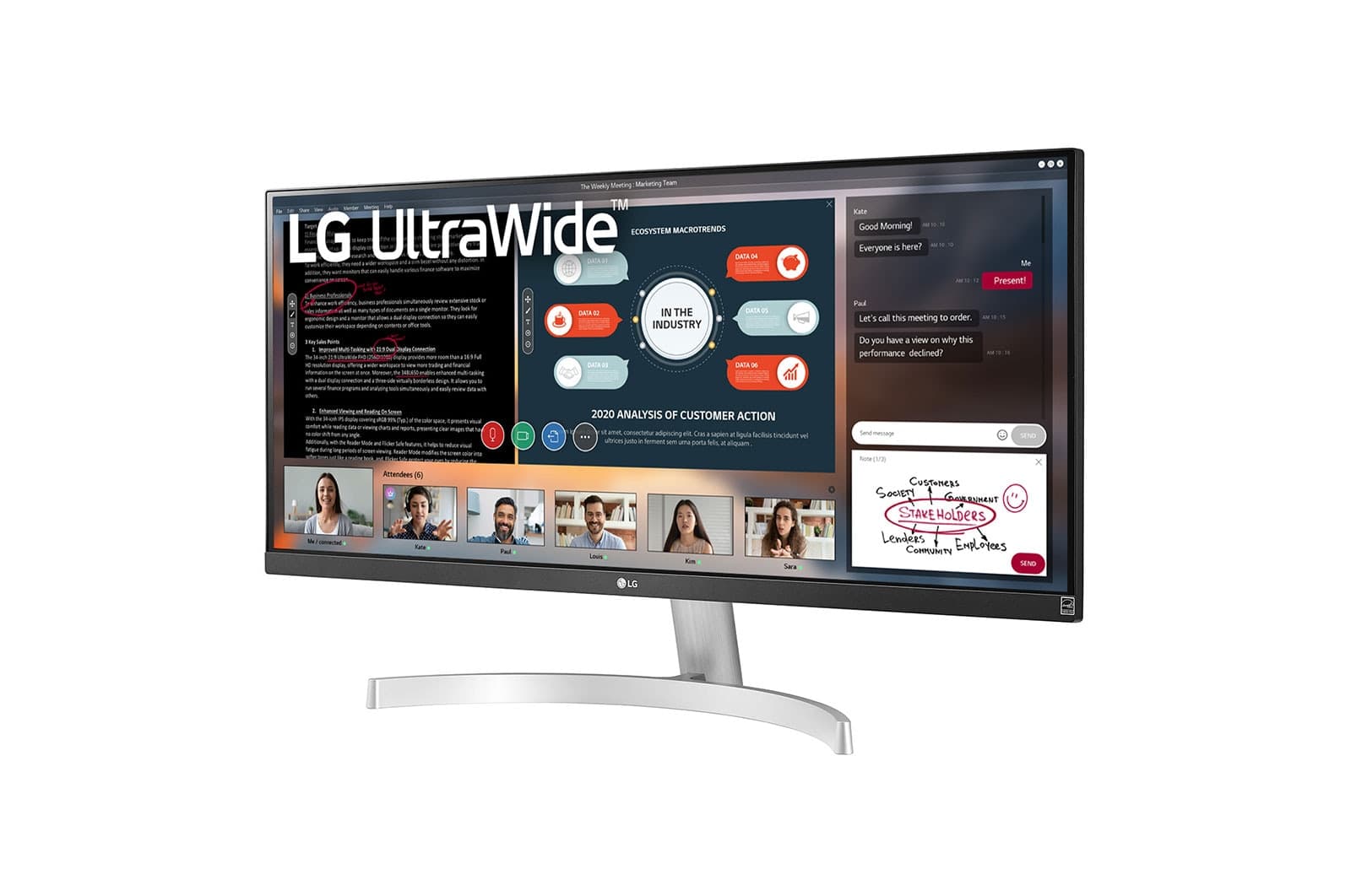 LG 29WN600-W 29" UltraWide IPS monitor — manufacturer image