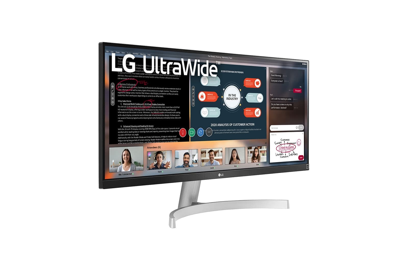 LG 29WN600-W 29" UltraWide IPS monitor — manufacturer image
